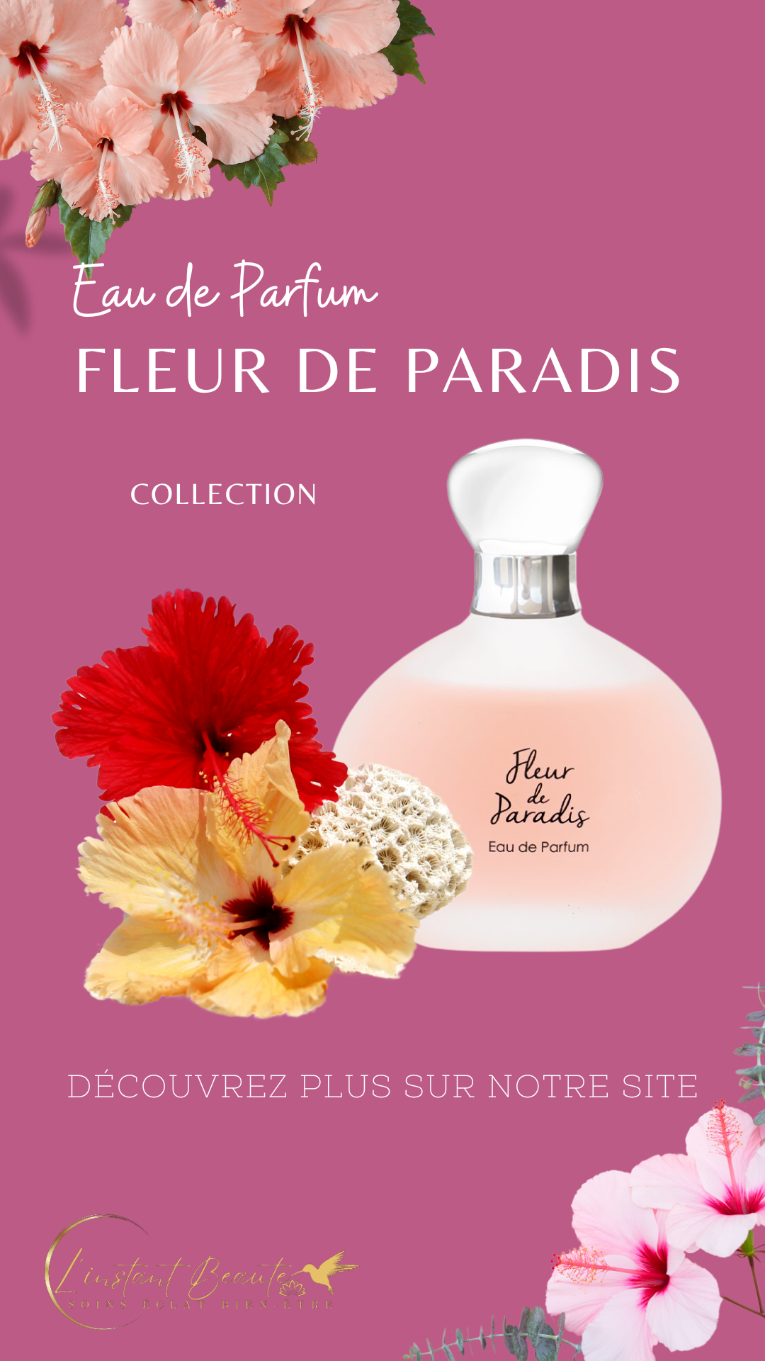 Bashful pink luxury premium isolated parfum instagram story